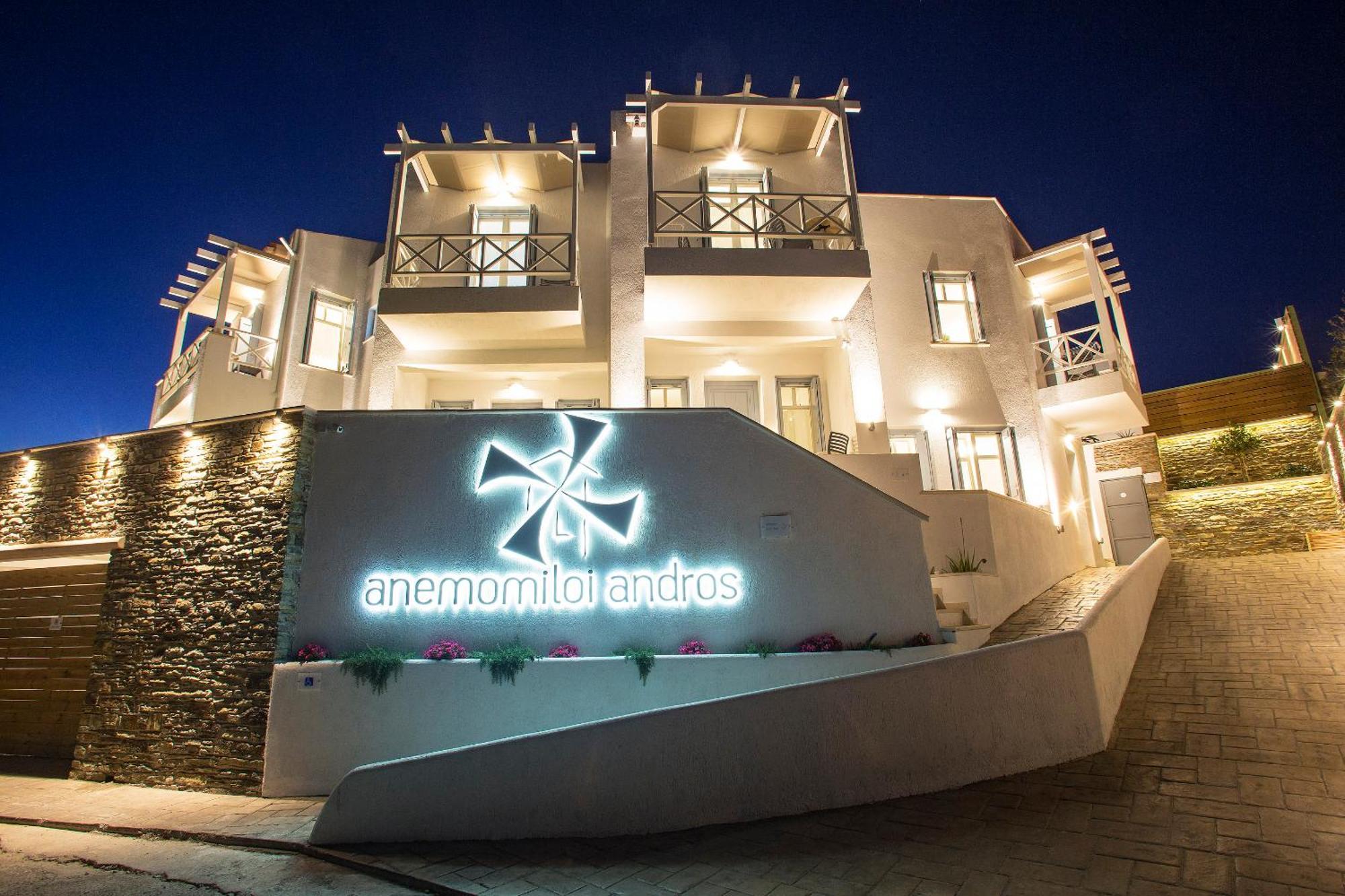 Anemomiloi Andros Hotel Exterior foto